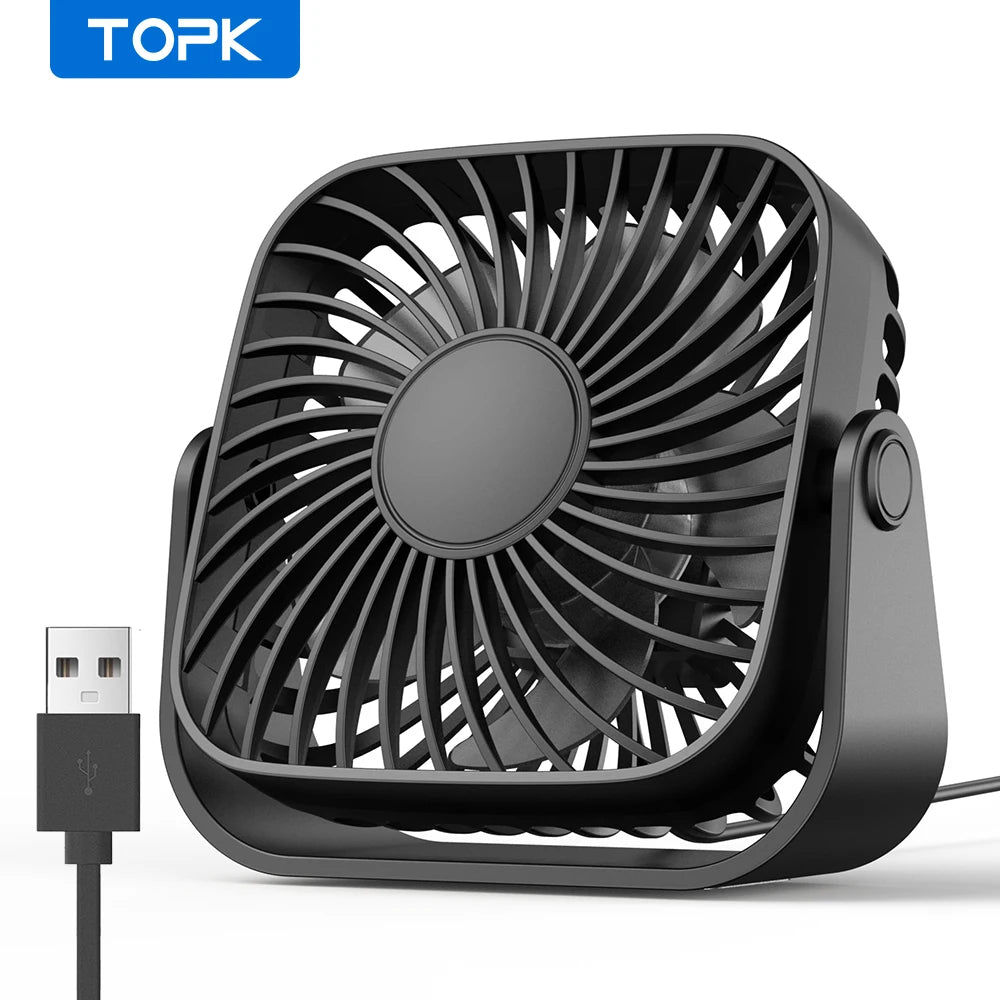 TOPK 4” USB Mini Portable Fan