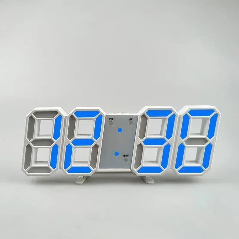 3D LED Digital Clock – Wall or Desk Display with Alarm & Temperature