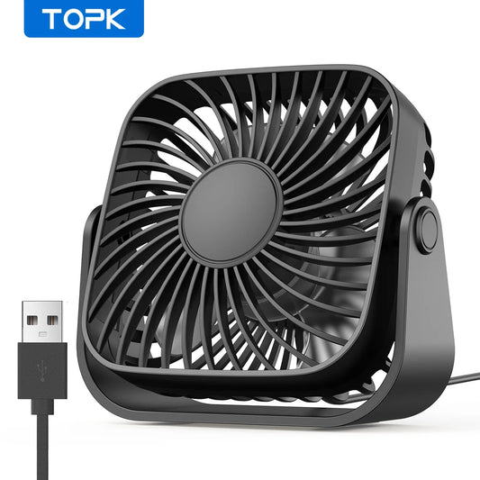 TOPK 4” USB Mini Portable Fan