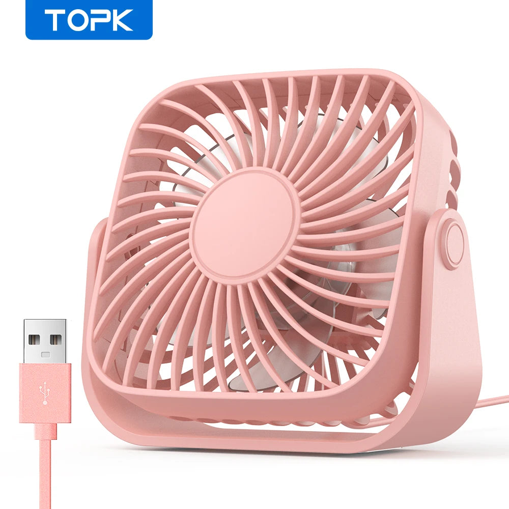 TOPK 4” USB Mini Portable Fan