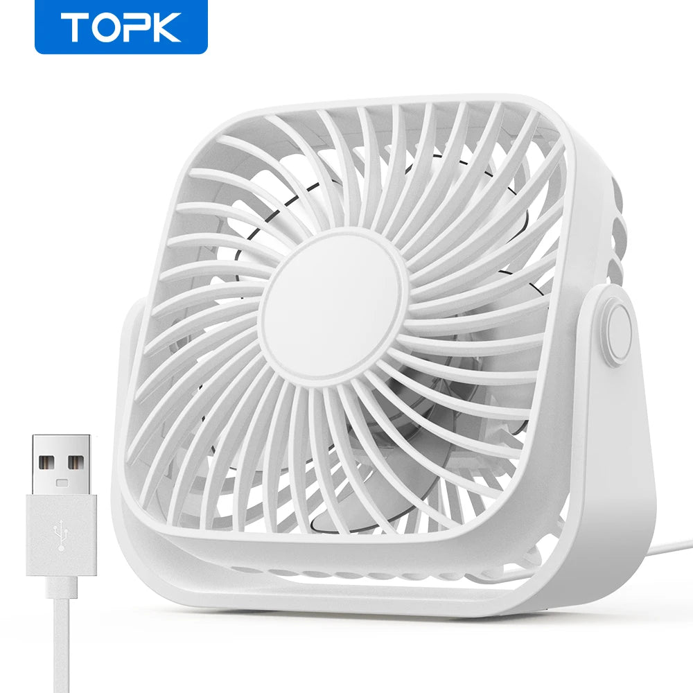 TOPK 4” USB Mini Portable Fan