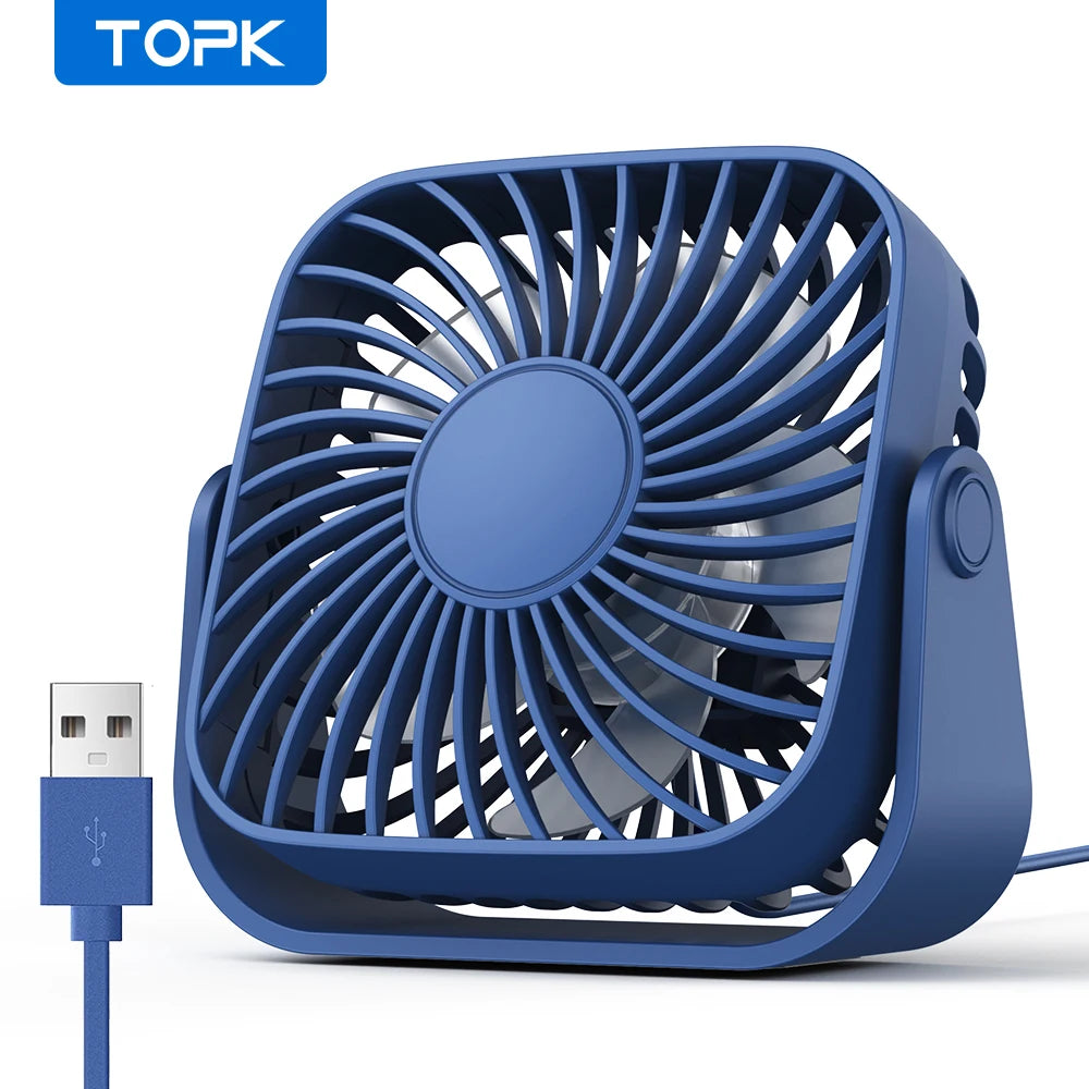 TOPK 4” USB Mini Portable Fan